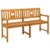 vidaXL Utend&oslash;rs benk Naturlig 150 x 55,5 x 90 cm Solid akasietre