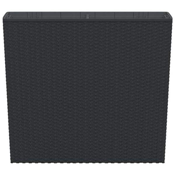 vidaXL Plantekasse med avtakbar potte antrasitt 12 / 44 L PP rotting