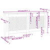 vidaXL Radiatordeksel 172x19x81,5 cm MDF