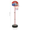 vidaXL Basketballsett for barn justerbart 120 cm