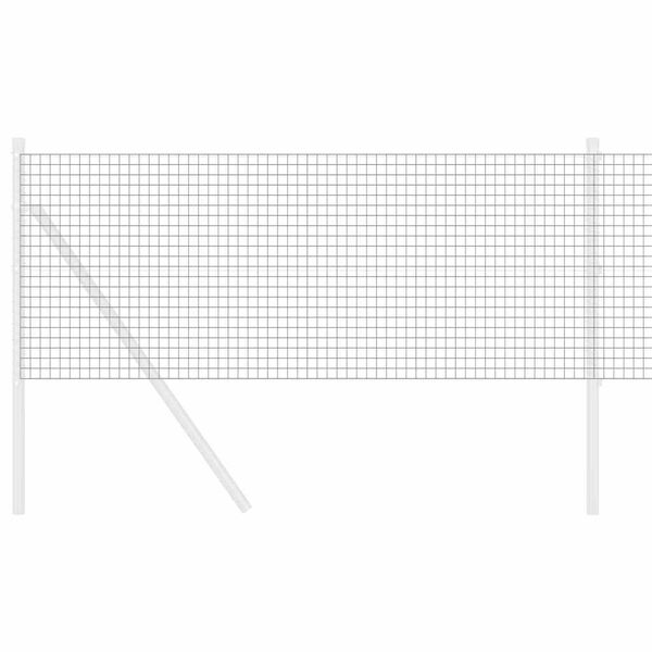 vidaXL Sveist trådgjerde Grå 0.6 x 10 m Stål