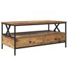 vidaXL Kaffebord Gammelt tre 100 x 51 x 45 cm Konstruert tre