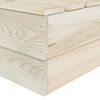 vidaXL Pallesofa 3-seters impregnert gran