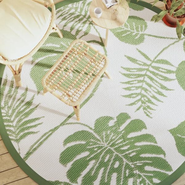 vidaXL Uteteppe ARAKIL Gr&oslash;nn &Oslash;200 cm PP