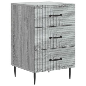 vidaXL Nattbordskap Gr&aring; sonoma 43 x 41 x 66,5 cm Konstruert tre