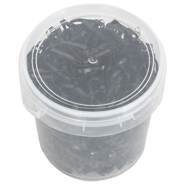 vidaXL H&aring;rstrikker for hester 1500 stk svart silikon