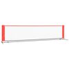 vidaXL Tennisnett svart og r&oslash;d 400x100x87 cm polyester