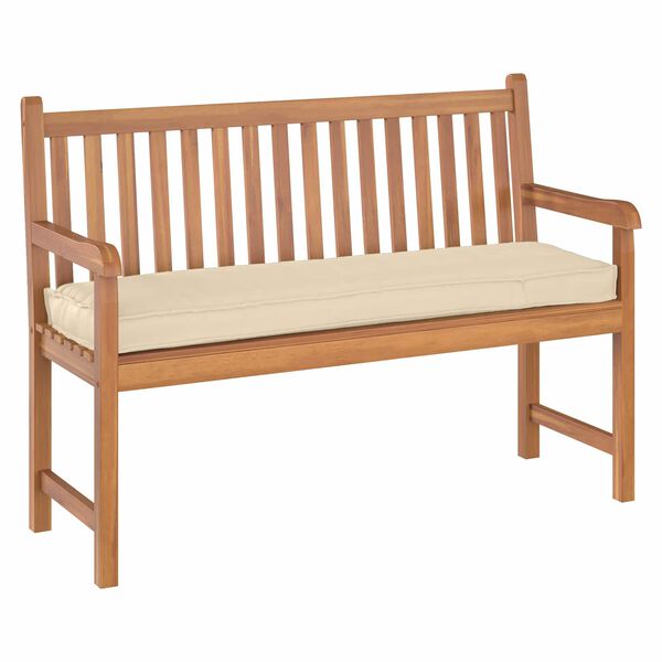 vidaXL Pallepute for benk Beige 140 x 40 x 8 cm Oxford-stoff