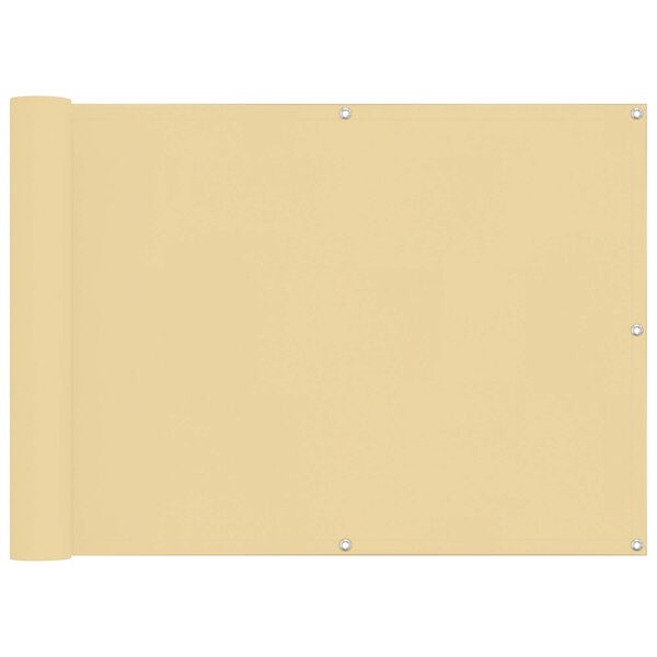 vidaXL Balkong Skjerm PU-belagt oxford alu