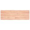 vidaXL Bordplate lysebrun 120x40x(2-4)cm behandlet heltre naturlig
