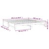 vidaXL Uttrekkbar dagseng 2x(100x200) cm heltre furu