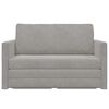 vidaXL Sammenleggbar Sofa seng Lysegr&aring; 124 x 71 x 78 cm Fl&oslash;yel