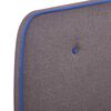 vidaXL Sengeramme uten Madrass Taupe Stoff 120x190 cm