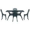 vidaXL Hage Spisegruppe 5 pcs gr&oslash;nn Aluminium