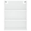 vidaXL Highboard hvit 69,5x34x180 cm konstruert tre