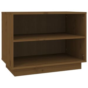 vidaXL Skohylle honningbrun 60x34x45 cm heltre furu