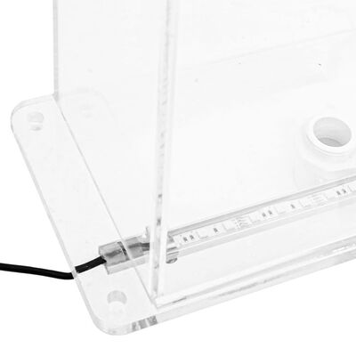 vidaXL Bassengfontene med RGB lysdioder og koblingssett akryl 51 cm