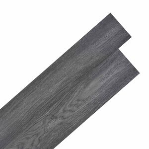 vidaXL Gulvplanker Svart og Hvit 5,02 m&sup2; 36 stk. PVC