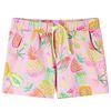 Barneshorts med snor myk rosa 128