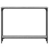 vidaXL Konsollbord grå sonoma 100x22,5x75 cm konstruert tre