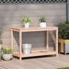 vidaXL Pottebord med hylle 108x50x75 cm heltre furu