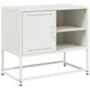 vidaXL TV-benk hvitt 68x39x60,5 cm st&aring;l