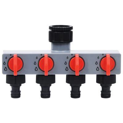 vidaXL Automatisk vanningstimer for hage 4 krantilkoblinger