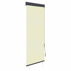vidaXL Utend&oslash;rs rullegardin 60x250 cm kremhvit