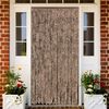 vidaXL Fluegardin beige og m&oslash;rkebrun 118x220 cm chenille
