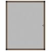 vidaXL Insektskjerm for vindu brun 80x100 cm