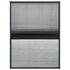 vidaXL Plissert insektskjerm for vindu aluminium 80x120 cm solskjerm