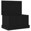 vidaXL Lagringsboks Svart eik 50 x 30 x 28 cm Konstruert tre