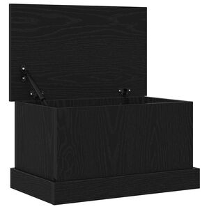 vidaXL Lagringsboks Svart eik 50 x 30 x 28 cm Konstruert tre