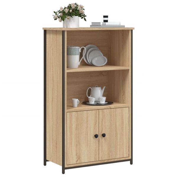 vidaXL Highboard sonoma eik 62x32x103,5 cm konstruert tre