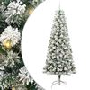 vidaXL Kunstig sammensatt juletre 300 LED-lys Gr&oslash;nn og hvit 240 cm