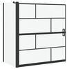 vidaXL Bade dusjvegg Svart og gjennomsiktig 116 x 68 x 128 cm