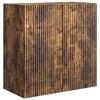 vidaXL Vegghengt skap 59 x 31 x 60 cm Konstruert tre R&oslash;kt Eik