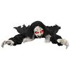 vidaXL Halloween Krypende Zombie SPOOKA Svart 41 x 130 x 24 cm