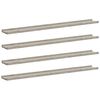 vidaXL Vegghyller 4 stk betonggr&aring; 100x9x3 cm