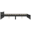 vidaXL Sengeramme svart heltre 150x200 cm King Size