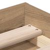 vidaXL Sengeramme uten madrass artisan eik 100x200 cm konstruert tre