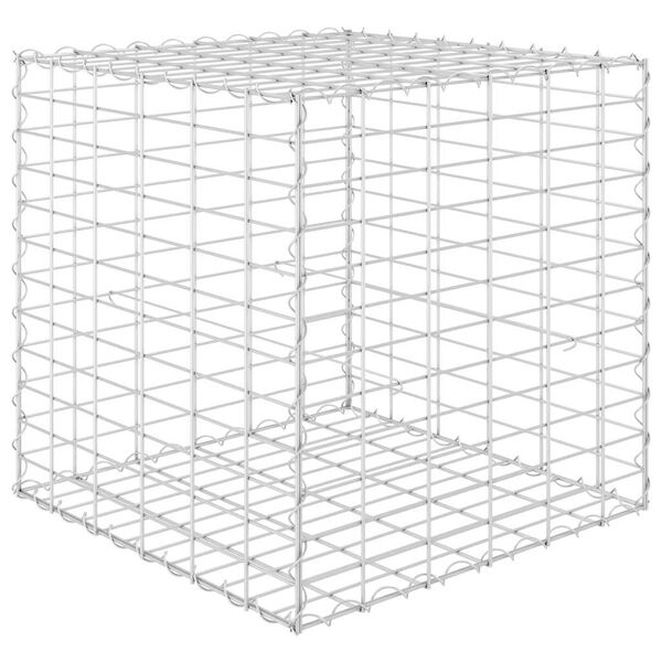 vidaXL Gabion høybed kubeformet ståltråd 60x60x60 cm