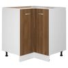 vidaXL Kj&oslash;kkenskap "Lyon" brun eik 75,5x75,5x81,5 cm konstruert tre