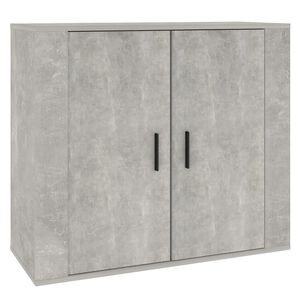 vidaXL Skjenk betonggr&aring; 80x33x70 cm konstruert tre