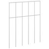 vidaXL Hagegjerdepanel 48 stk. 25 x 30 cm Galvanisert st&aring;l S&oslash;lv