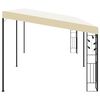 vidaXL Veggmontert paviljong 6x3x2,5 m kremhvit