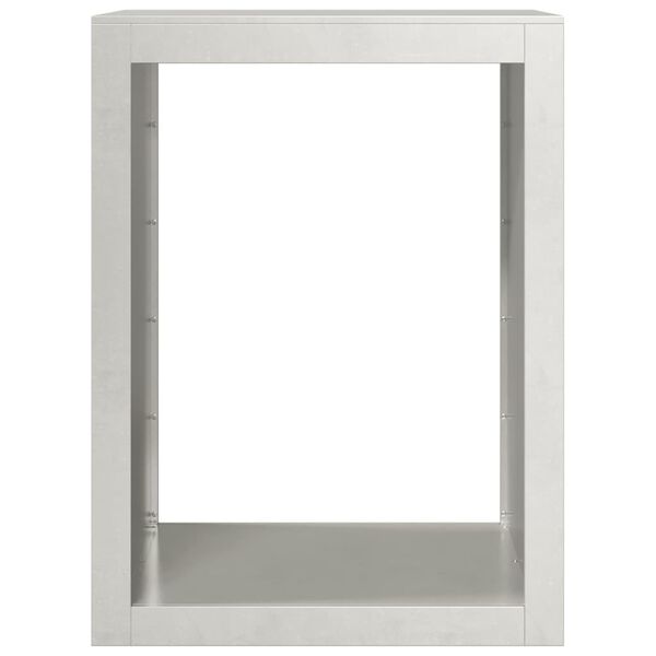 vidaXL Vedstativ 60x40x80 cm rustfritt st&aring;l