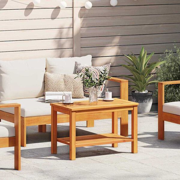 vidaXL Sidetabell Brun 70 x 40 x 45 cm Solid akasietre