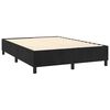 vidaXL Boxspring-sengeramme svart 135x190 cm Double fl&oslash;yel