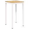 vidaXL Hagebarbord Hvit 60 x 60,5 x 105 cm Solid akasietre